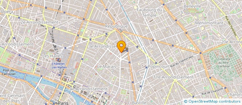 localisation de l'entreprise LES AMIS DU TRIO A CORDES BORSARELLO  PARIS