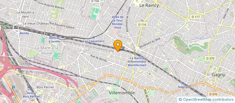 localisation de l'entreprise LES AMIS DU TRIO DES ISCLES  VILLEMOMBLE