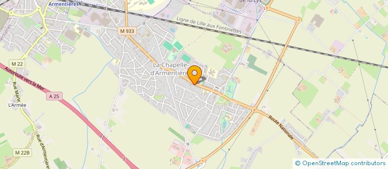 localisation de l'entreprise LES AMIS DU VAL DE LYS à LA CHAPELLE-D'ARMENTIERES