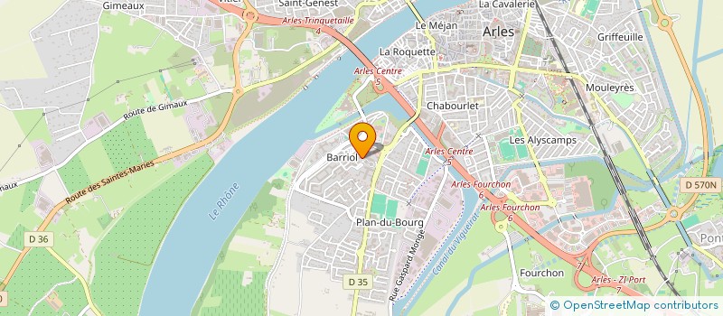 localisation de l'entreprise LES AMIS DU VALLON à ARLES