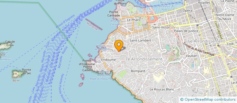 localisation de l'entreprise LES AMIS DU VALLON DES AUFFES  MARSEILLE