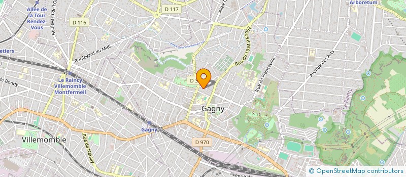 localisation de l'entreprise LES AMIS DU VELO DE GAGNY à GAGNY