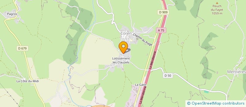 localisation de l'entreprise LES AMIS DU VIADUC DE GARABIT à COREN