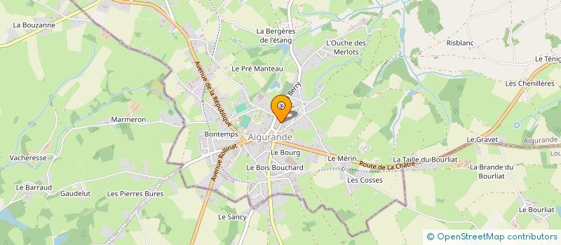 localisation de l'entreprise LES AMIS DU VIEL AIGURANDE à AIGURANDE