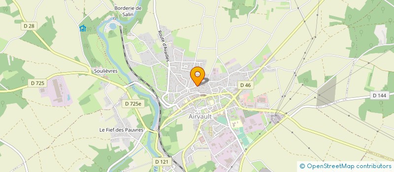 localisation de l'entreprise LES AMIS DU VIEUX CHATEAU D AIRVAULT  AIRVAULT