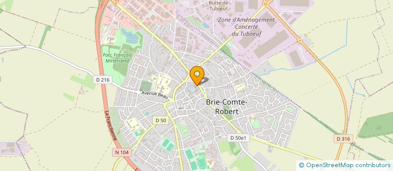 localisation de l'entreprise LES AMIS DU VIEUX CHATEAU DE BRIE COMTE ROBERT  BRIE-COMTE-ROBERT