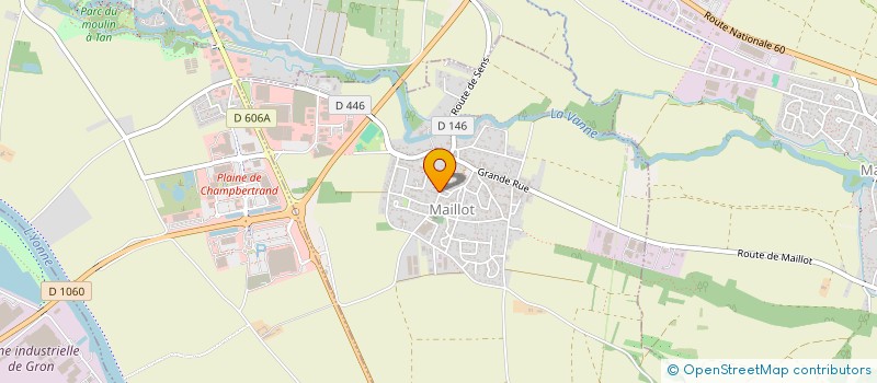 localisation de l'entreprise LES AMIS DU VIEUX COURTY  COURTOIS-SUR-YONNE