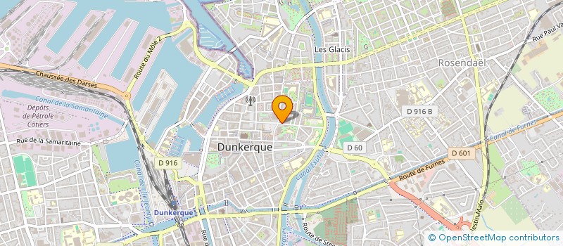 localisation de l'entreprise LES AMIS DU VIEUX DUNKERQUE ET DES BIBLIOTHEQUES à DUNKERQUE