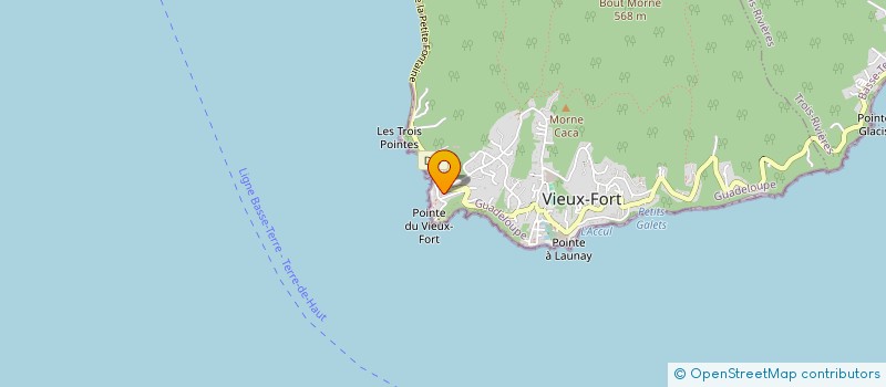 localisation de l'entreprise LES AMIS DU VIEUX FORT L'OLIVE à VIEUX-FORT