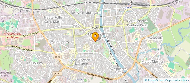 localisation de l'entreprise LES AMIS DU VIEUX LAVAL à LAVAL