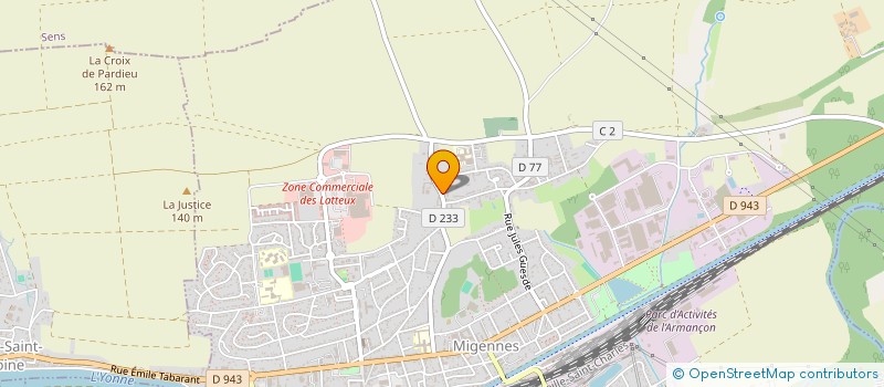 localisation de l'entreprise LES AMIS DU VIEUX MIGENNES à MIGENNES