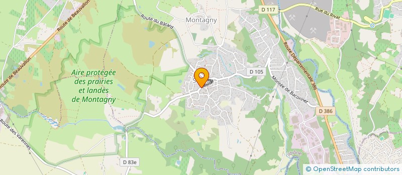 localisation de l'entreprise LES AMIS DU VIEUX MONTAGNY  MONTAGNY