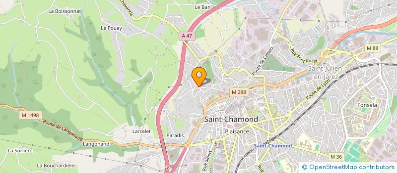 localisation de l'entreprise LES AMIS DU VIEUX ST CHAMOND à SAINT-CHAMOND