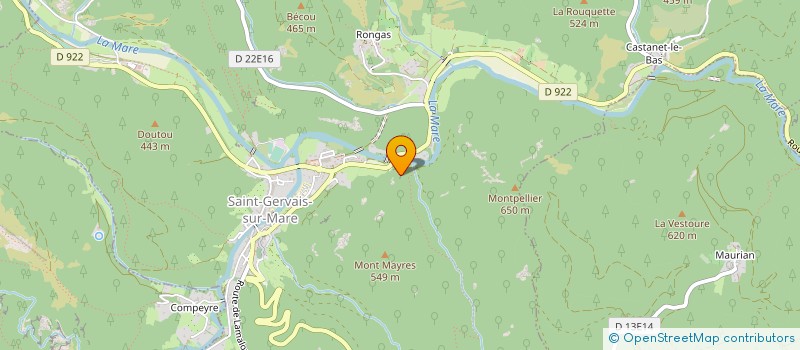 localisation de l'entreprise LES AMIS DU VIEUX ST LAURENT  SAINT-GERVAIS-SUR-MARE