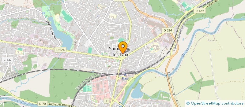 localisation de l'entreprise LES AMIS DU VIEUX ST PAUL à SAINT-PAUL-LES-DAX