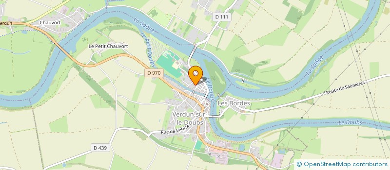 localisation de l'entreprise LES AMIS DU VIEUX VERDUN à VERDUN-SUR-LE-DOUBS