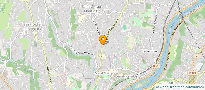 localisation de l'entreprise LES AMIS DU VIN  SAINT-CYR-AU-MONT-D'OR