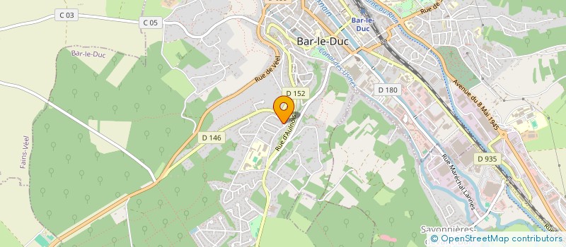 localisation de l'entreprise LES AMIS DU VITRAIL à BAR-LE-DUC