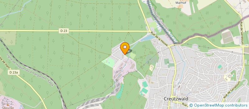 localisation de l'entreprise LES AMIS DU WARNDT  CREUTZWALD