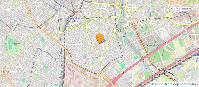 localisation de l'entreprise LES AMIS DU YOGA VEDANTA à MONTPELLIER