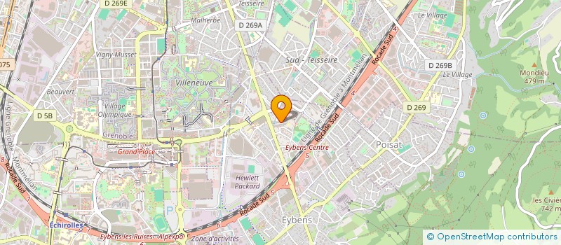 localisation de l'entreprise LES AMIS DU ZEYBU  EYBENS