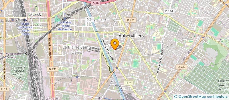 localisation de l'entreprise LES AMIS ECOLE CHENE OR à AUBERVILLIERS