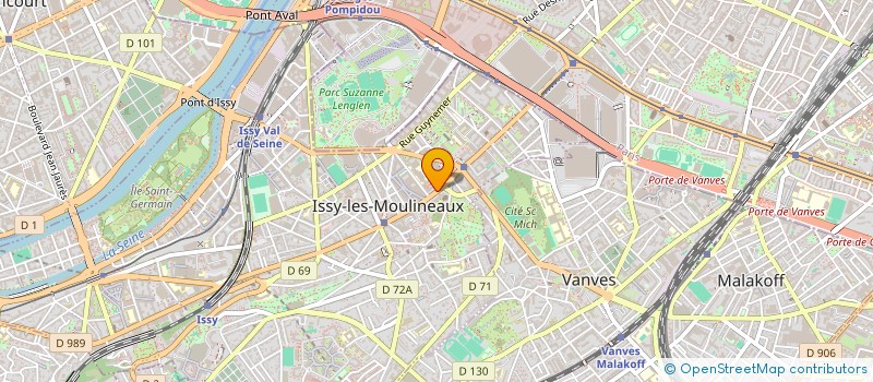 localisation de l'entreprise LES AMIS ECOLE ET COLLEGE ST NICOLAS  ISSY-LES-MOULINEAUX
