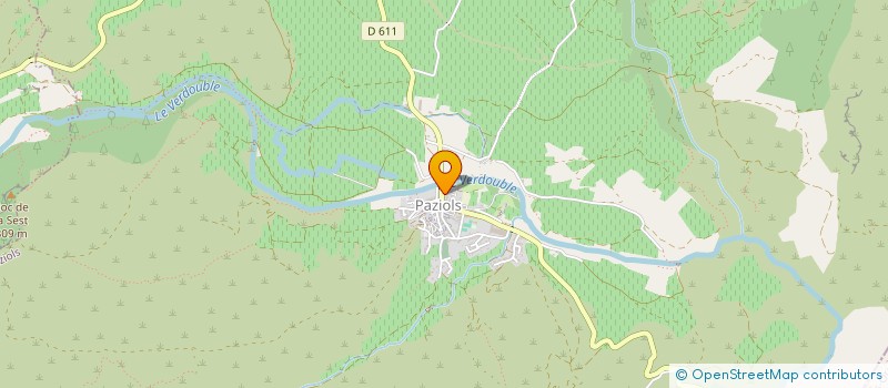 localisation de l'entreprise LES AMIS EGLISE ST FELIX ET PATRIMOINE  PAZIOLS