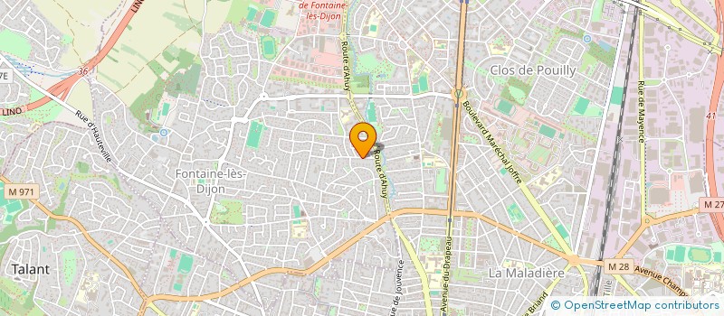 localisation de l'entreprise LES AMIS ETINCELLES  FONTAINE-LES-DIJON