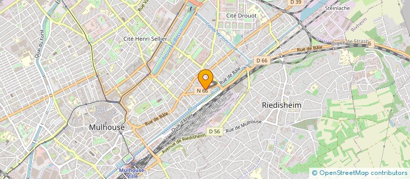 localisation de l'entreprise LES AMIS FLEURIS à MULHOUSE