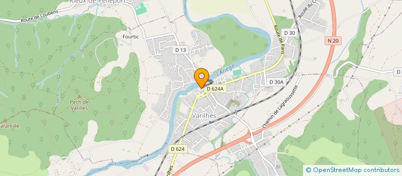 localisation de l'entreprise LES AMIS GR'DISTES à VARILHES