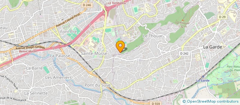 localisation de l'entreprise LES AMIS INVESTS  TOULON