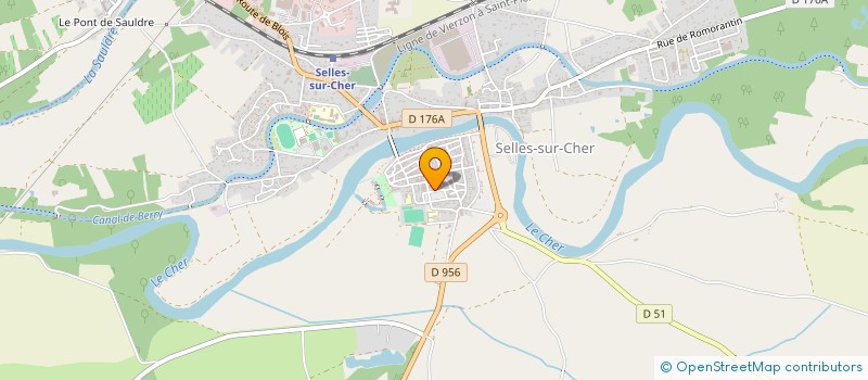 localisation de l'entreprise LES AMIS JARDINIERS  SELLES-SUR-CHER