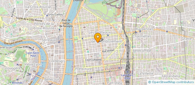 localisation de l'entreprise LES AMIS LYONNAIS DES PARCS ET RESERVES à LYON
