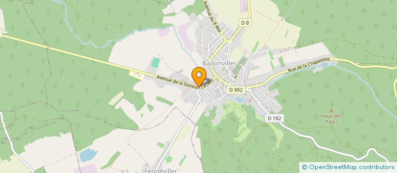 localisation de l'entreprise LES AMIS MAISON FAIENCE ET ARTS DU FEU  BADONVILLER