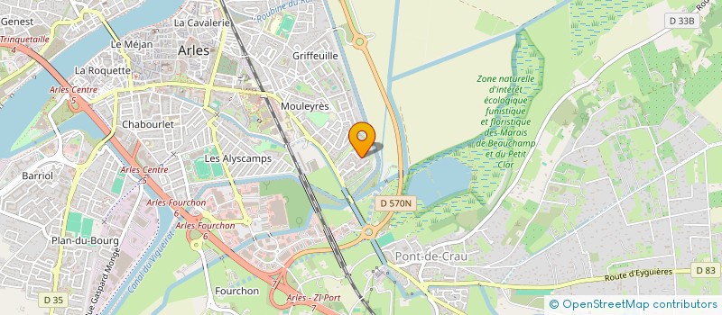 localisation de l'entreprise LES AMIS MODELISTES D'ARLES à ARLES