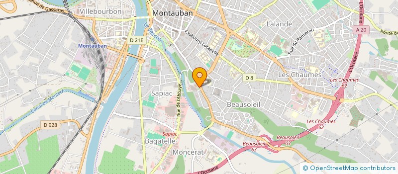 localisation de l'entreprise LES AMIS MUTUALISTES 82  MONTAUBAN