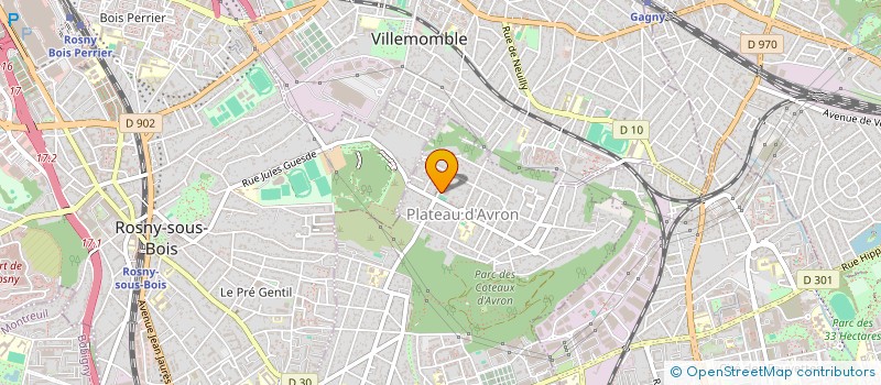 localisation de l'entreprise LES AMIS NATURALISTES COTEAUX D'AVRON à NEUILLY-PLAISANCE