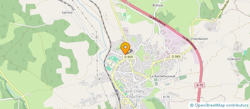 localisation de l'entreprise LES AMIS RANDONNEURS à SAINT-CHELY-D'APCHER