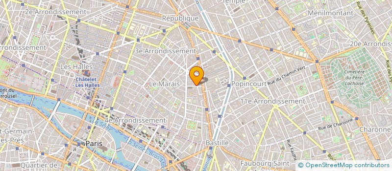 localisation de l'entreprise LES AMIS RETROUVES à PARIS