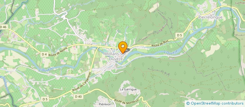 localisation de l'entreprise LES AMIS REUNIS  MOLLANS-SUR-OUVEZE