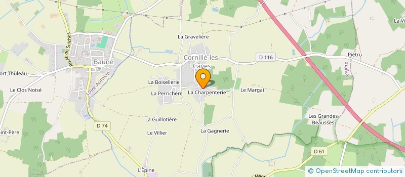 localisation de l'entreprise LES AMIS REUNIS à LOIRE-AUTHION