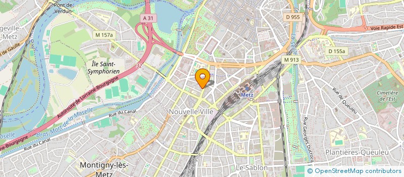localisation de l'entreprise LES AMIS RHONE - ALSACE à METZ