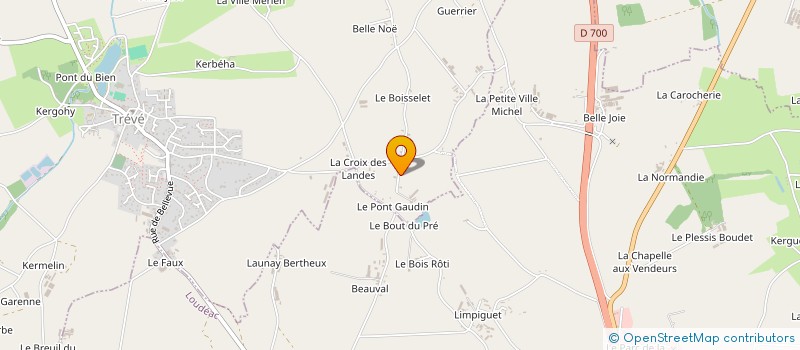 localisation de l'entreprise LES AMIS SONNEURS DES LANDES  TREVE