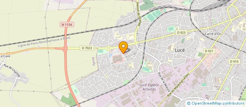 localisation de l'entreprise LES AMIS UFOLEP 28 à LUCE