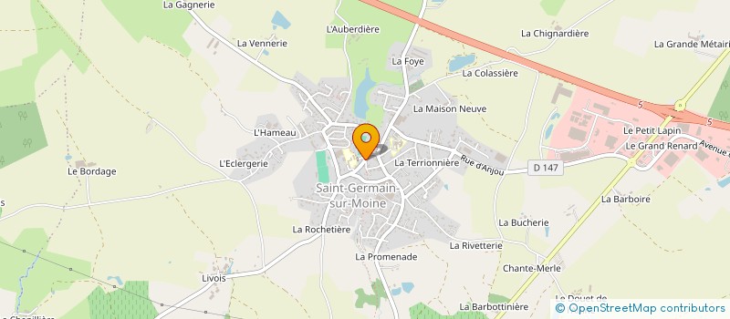 localisation de l'entreprise LES AMITIES GERMINOISES à SEVREMOINE