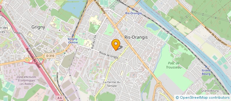 localisation de l'entreprise LES AMITIES LITTERAIRES à RIS-ORANGIS