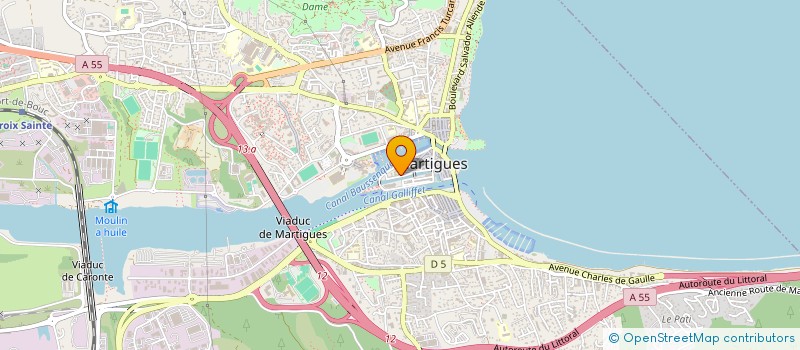 localisation de l'entreprise LES AMITIES MUSICIENNES HENRI SAUGUE à MARTIGUES
