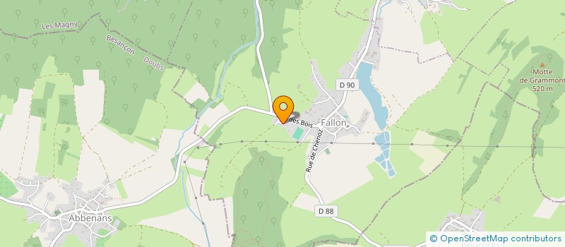 localisation de l'entreprise LES AMOCHES  FALLON
