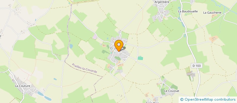 localisation de l'entreprise LES AMOURETTES DE PRAILLES  PRAILLES-LA COUARDE